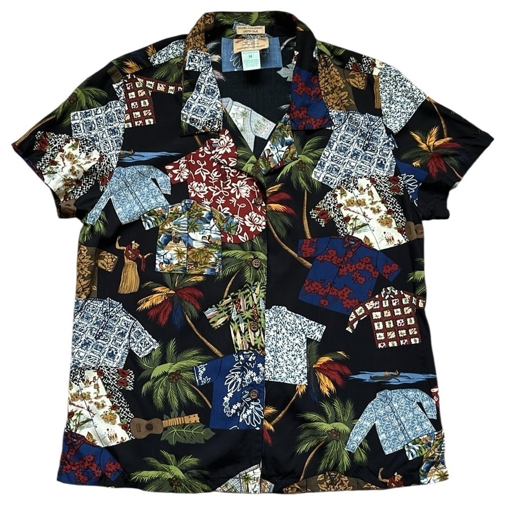 REYN SPOONER Golden Anniversary Limited Issue Blouse Size Medium